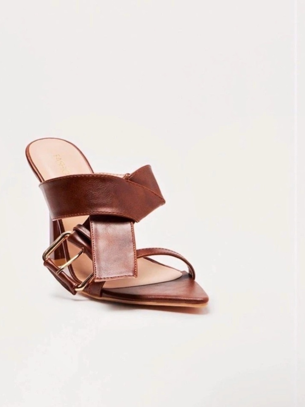 Fashion Nova Brown Pointed-Toe Heels Like New
